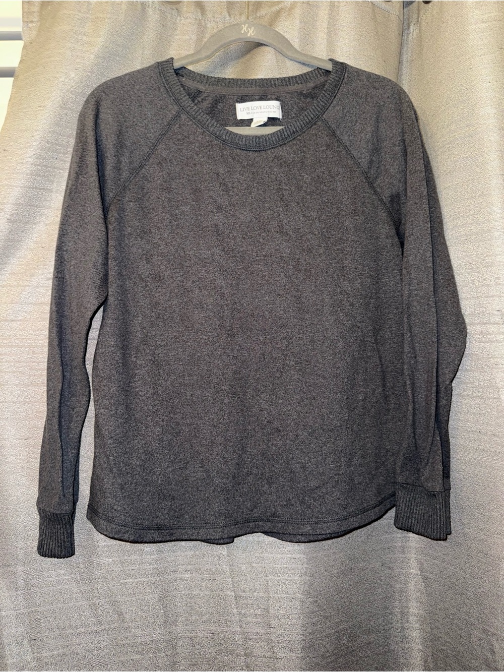 Karen Neuburger Charcoal Gray Crewneck Sweater